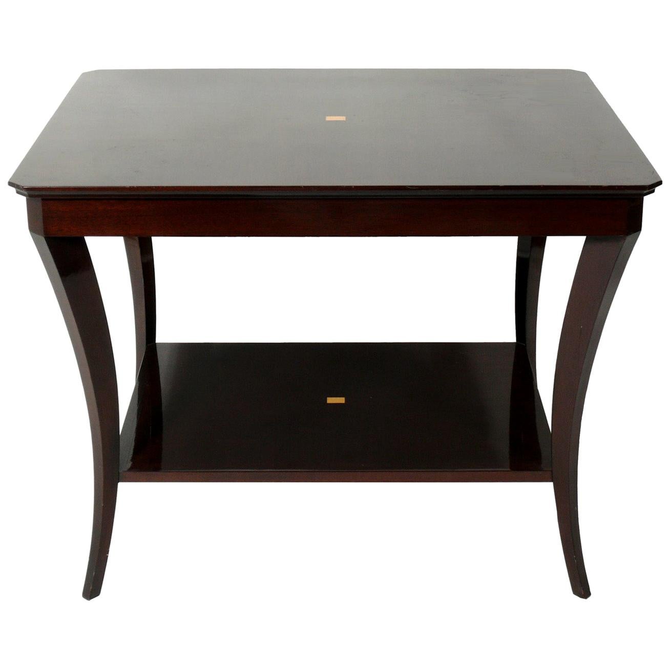 Elegant Flared Leg Table in the Manner of Tommi Parzinger