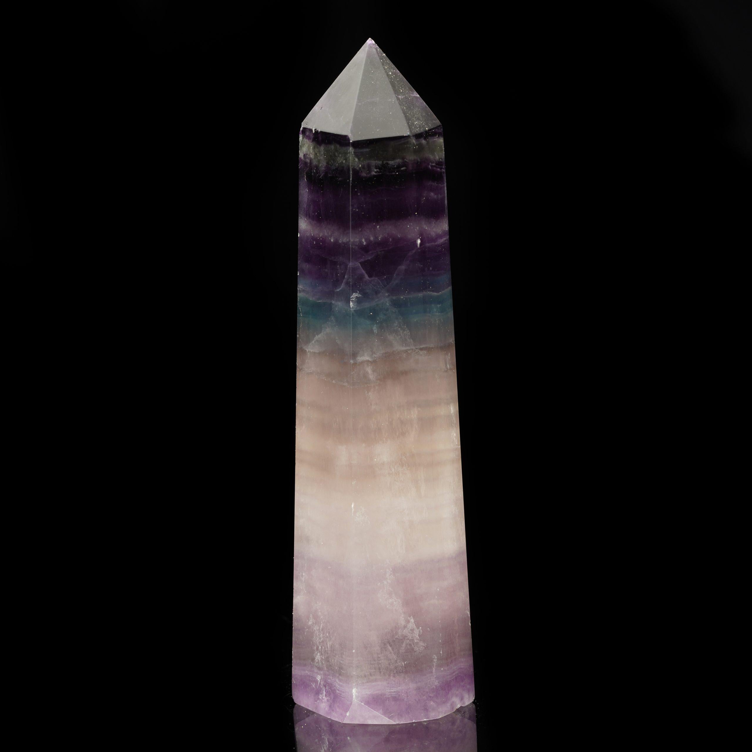 Elegant Fluorite Obelisk from China In New Condition For Sale In New York, NY