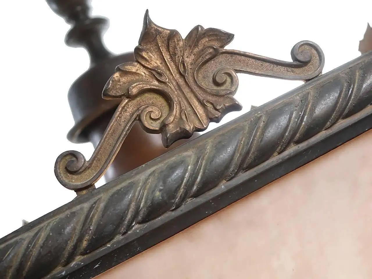 American Elegant Formal Eight-Panel Curved Glass Chandelier For Sale