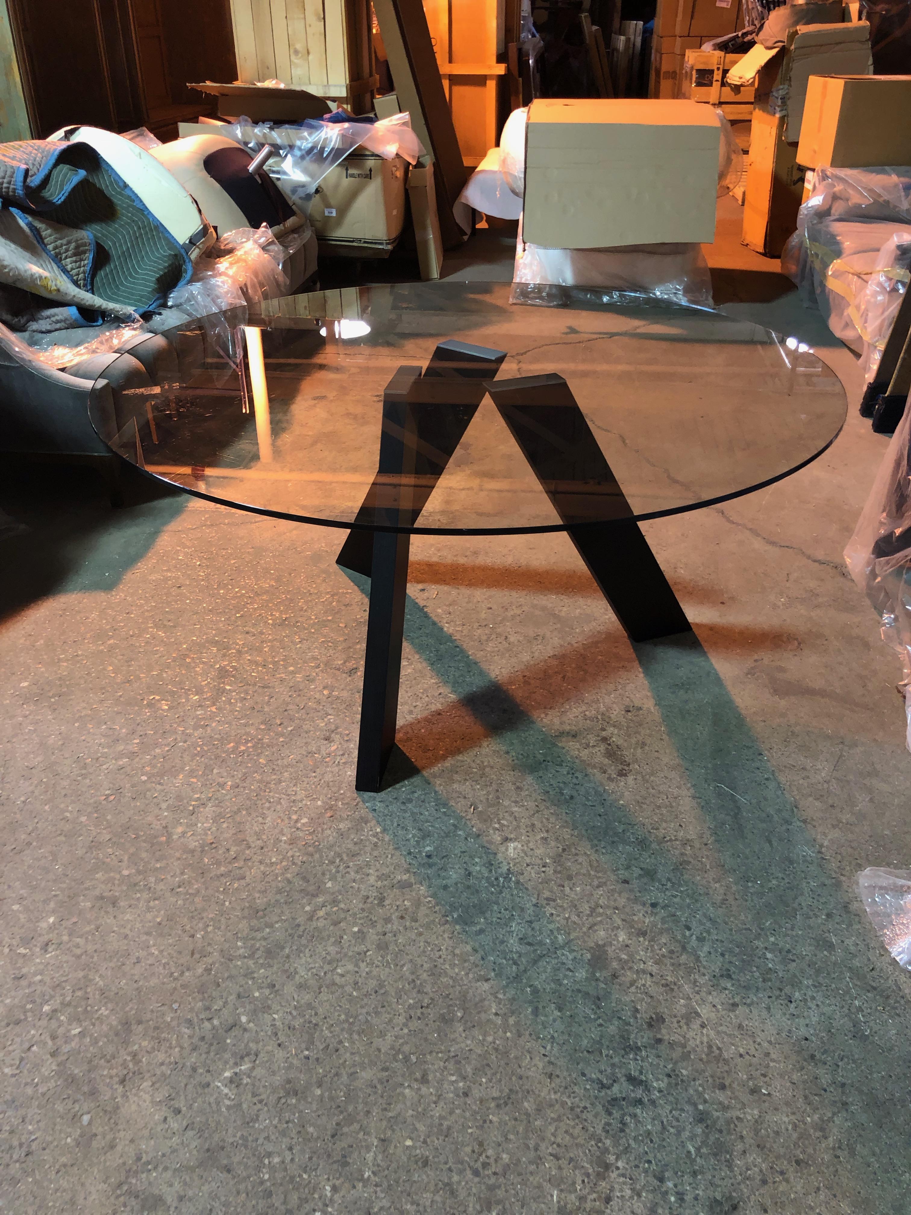 Contemporary Glass Fix Table by Former