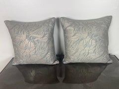 Elegant Fortuny Textile Pillows in Cotton and Linen, Custom Design