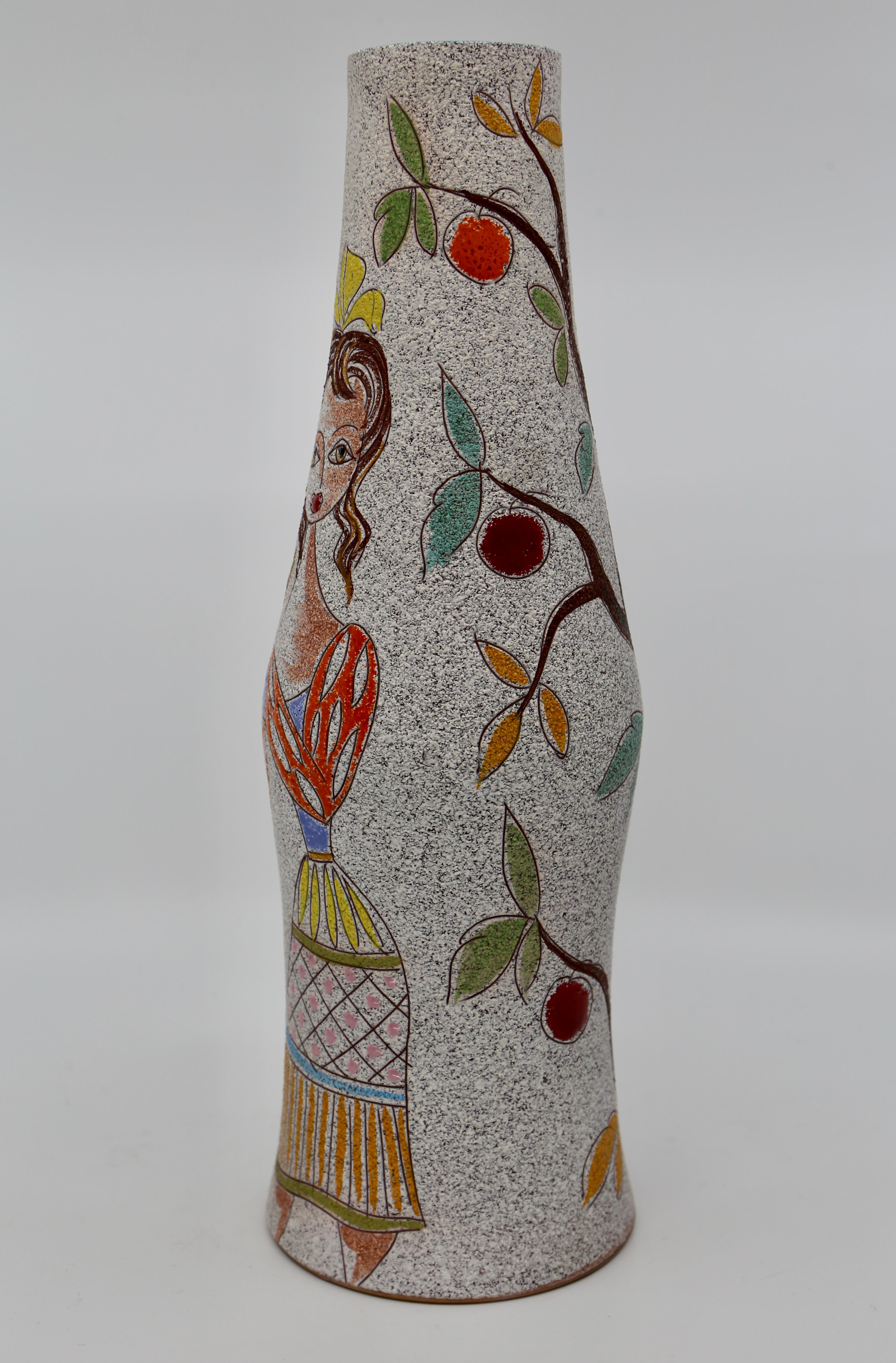 Mid-Century Modern Elegant Fratelli Fanciullacci Vase  For Sale
