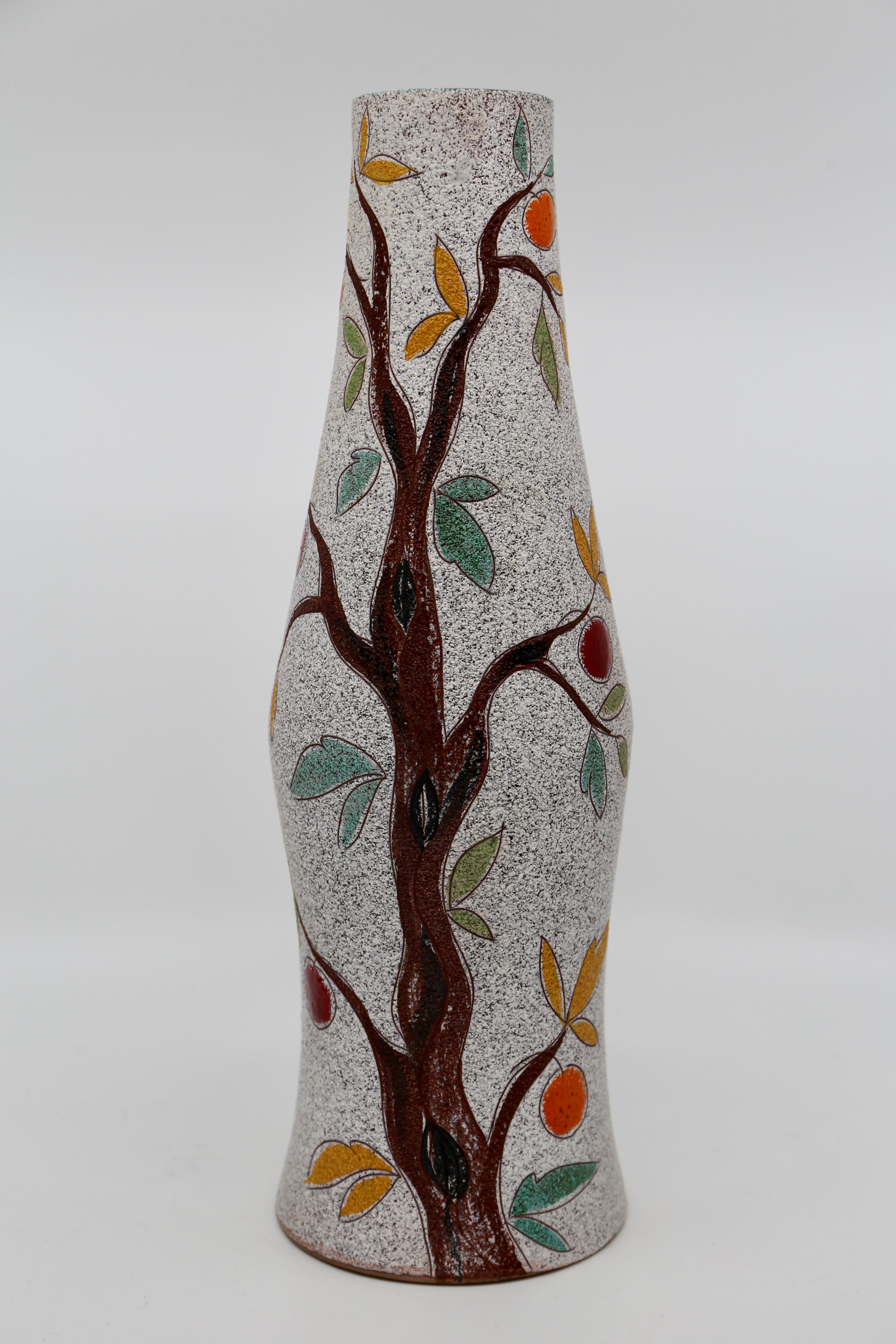 Ceramic Elegant Fratelli Fanciullacci Vase  For Sale