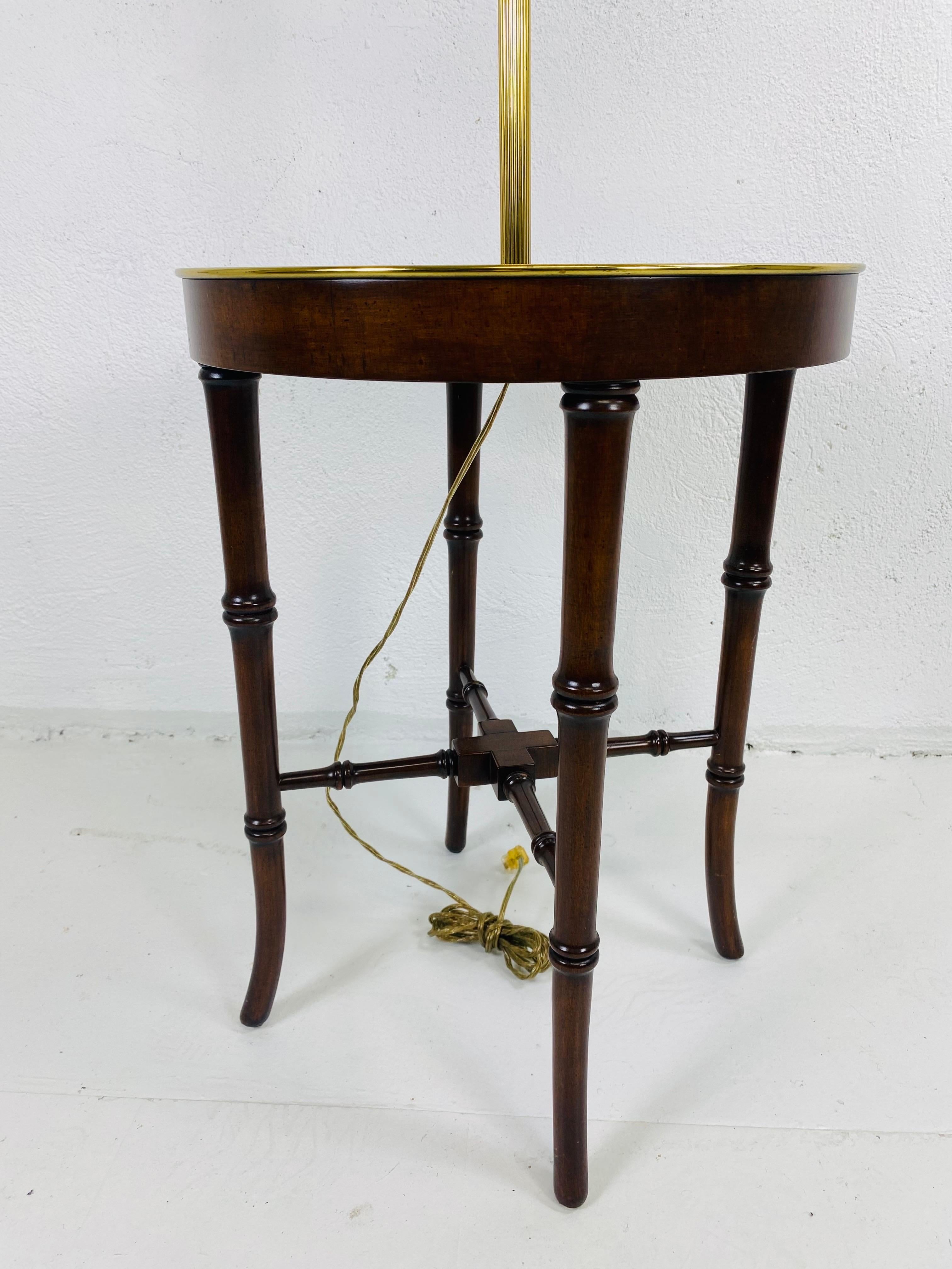Brass Elegant Frederick Cooper chinoiserie floor lamp For Sale
