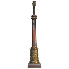 Elegante Frederick Cooper Neoklassische Säulen-Tischlampe:: um 1950