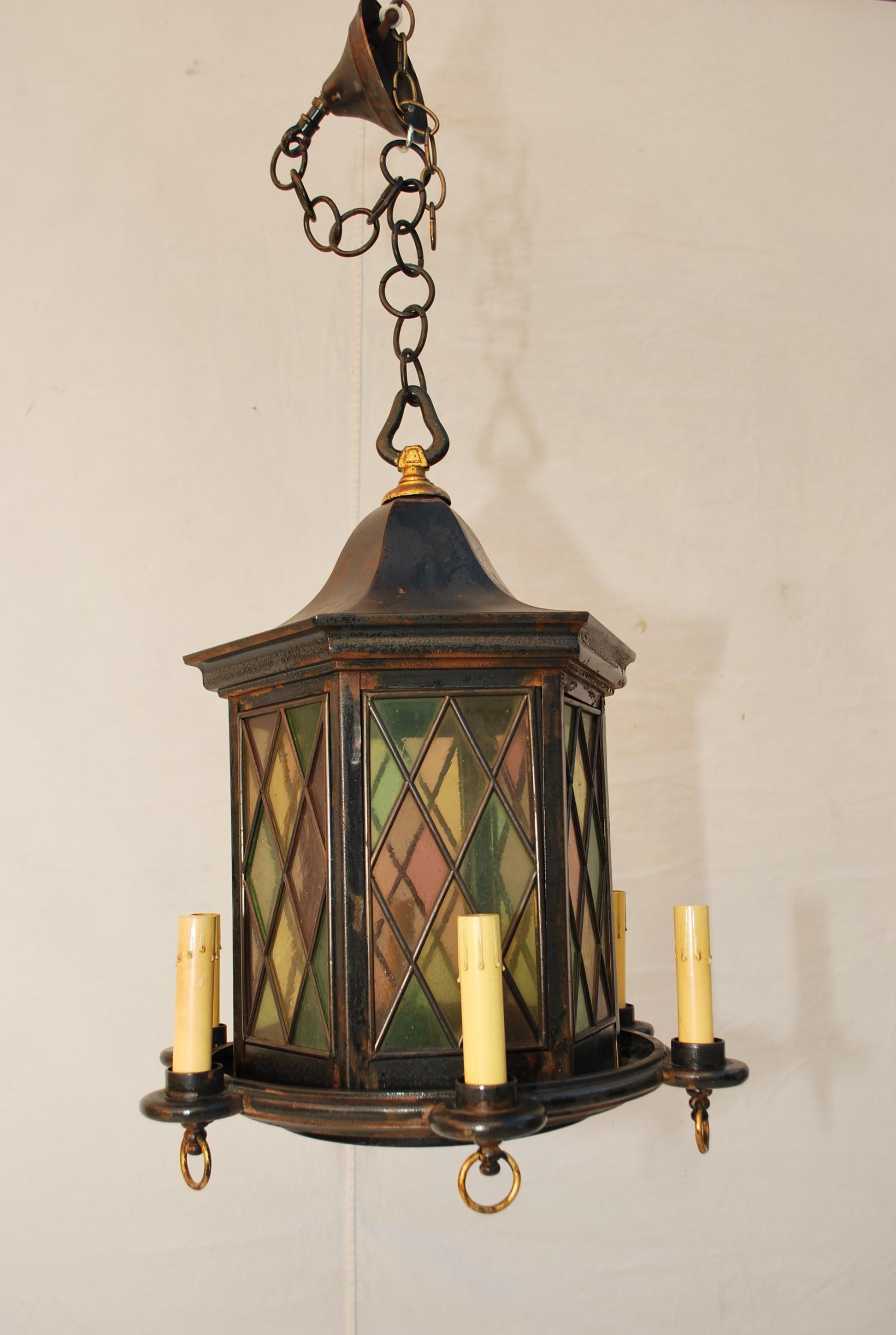 Elegant French 1930's lantern For Sale 1