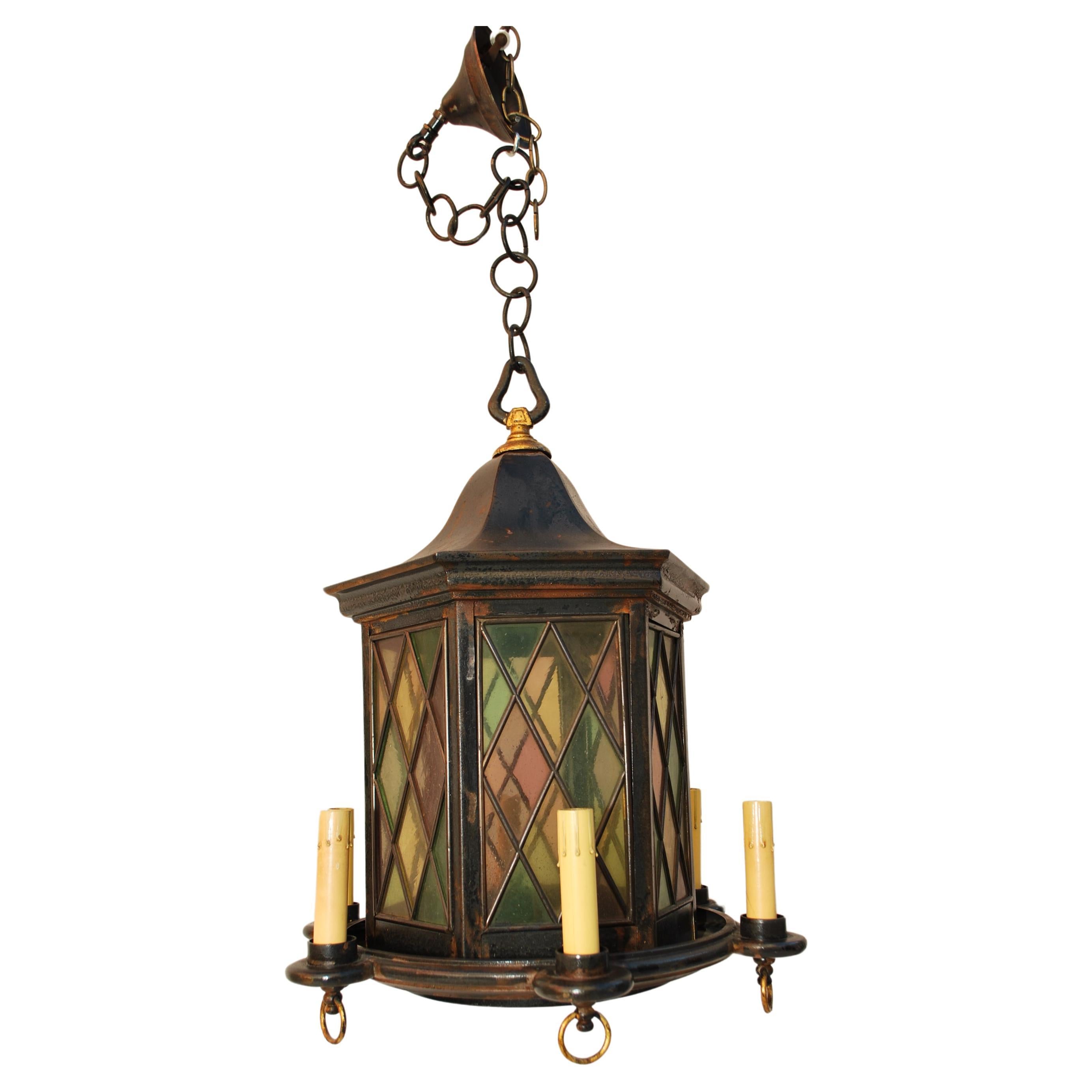 Elegant French 1930's lantern For Sale