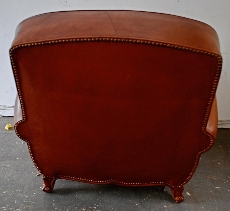 Elegant French 1950's Club Chair In Good Condition For Sale In Los Angeles, CA