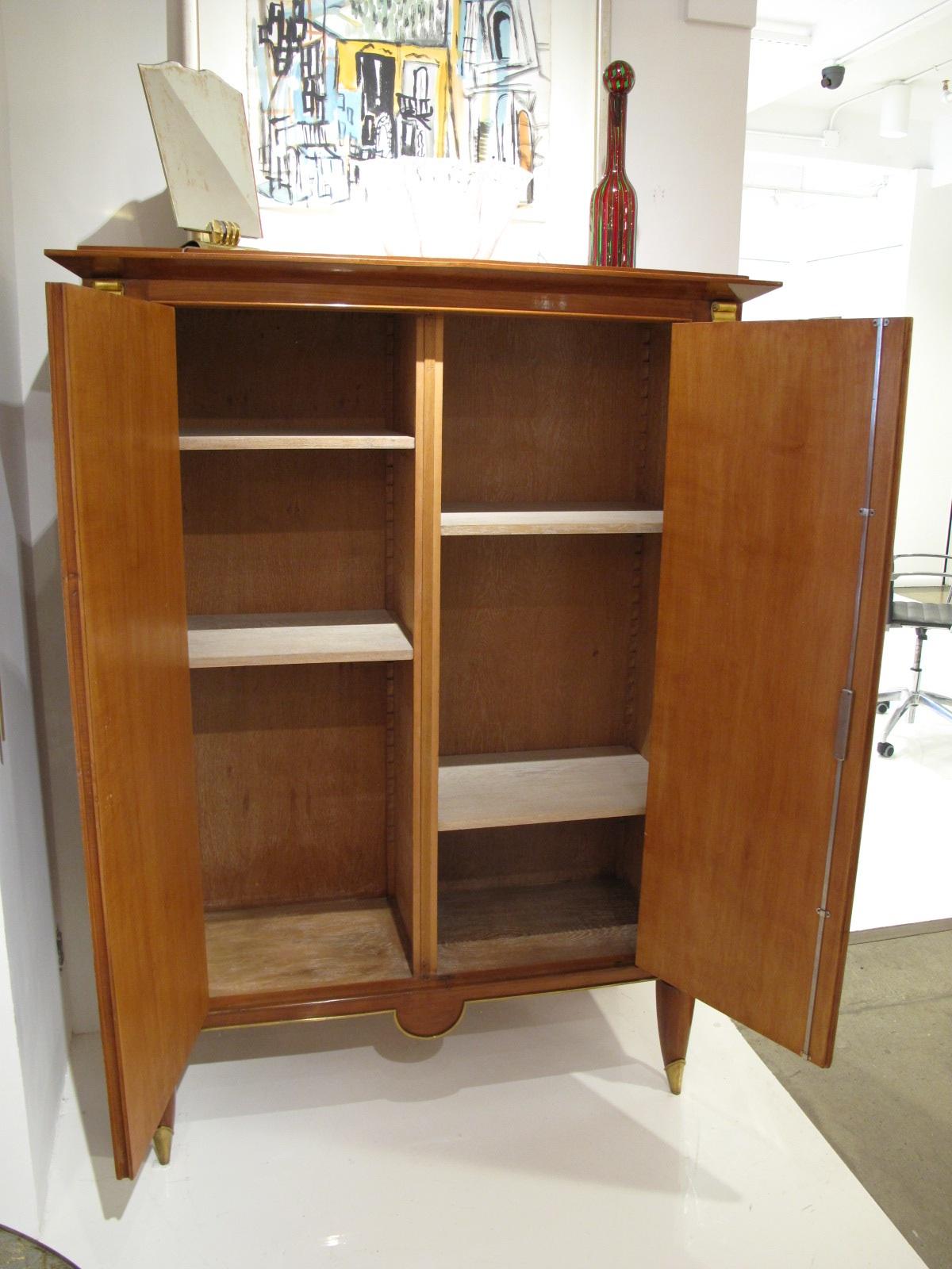 Elegant French Art Deco Cherrywood Cabinet in the Manner of Andre Arbus 4