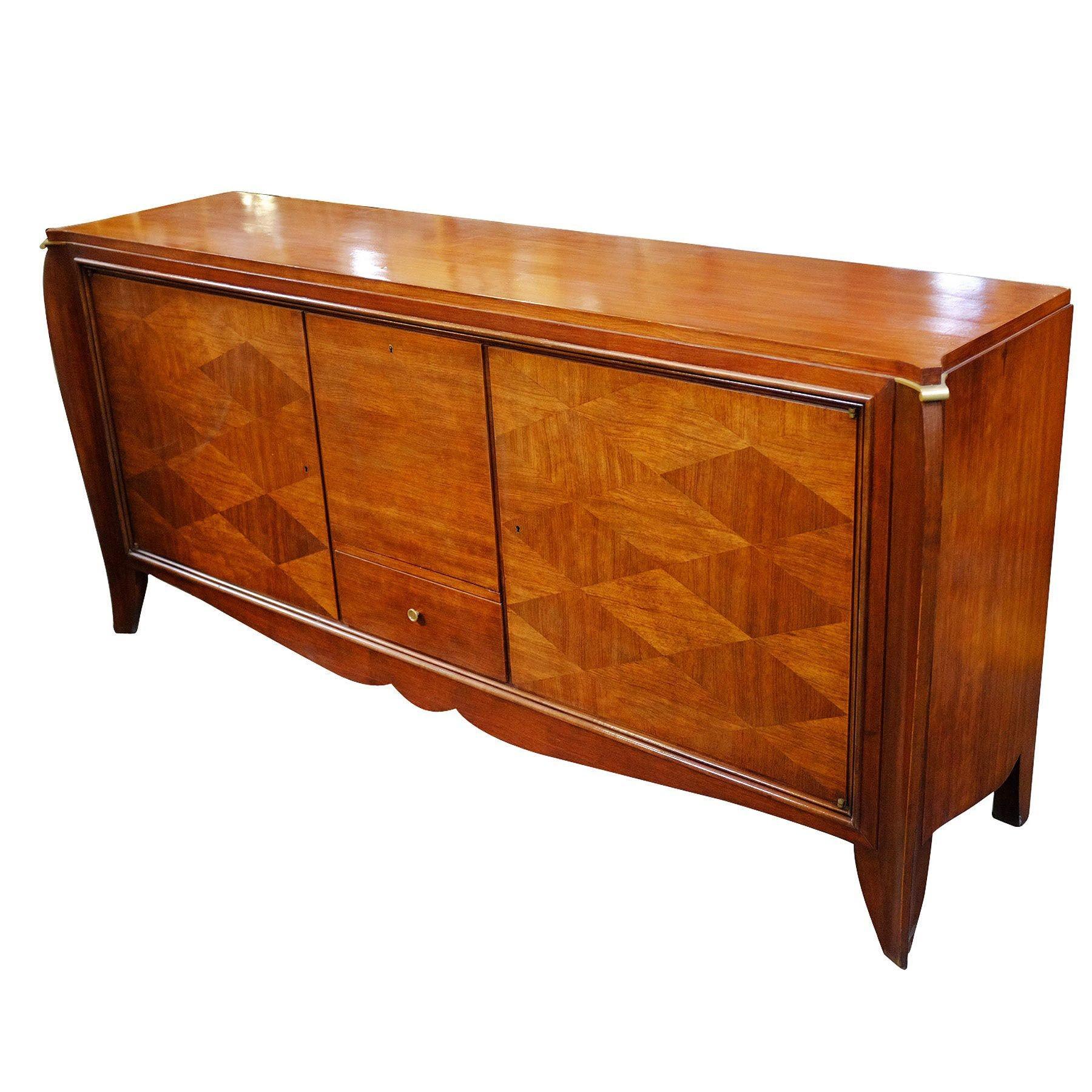 Elegant French Art Deco Sideboard In Excellent Condition For Sale In Van Nuys, CA