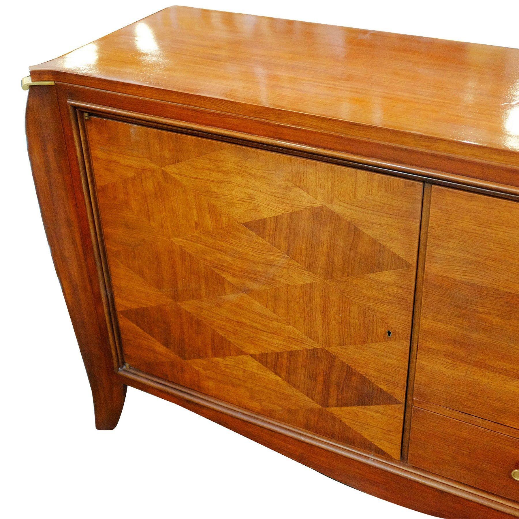 Elegantes französisches Art Deco Sideboard (Holz) im Angebot