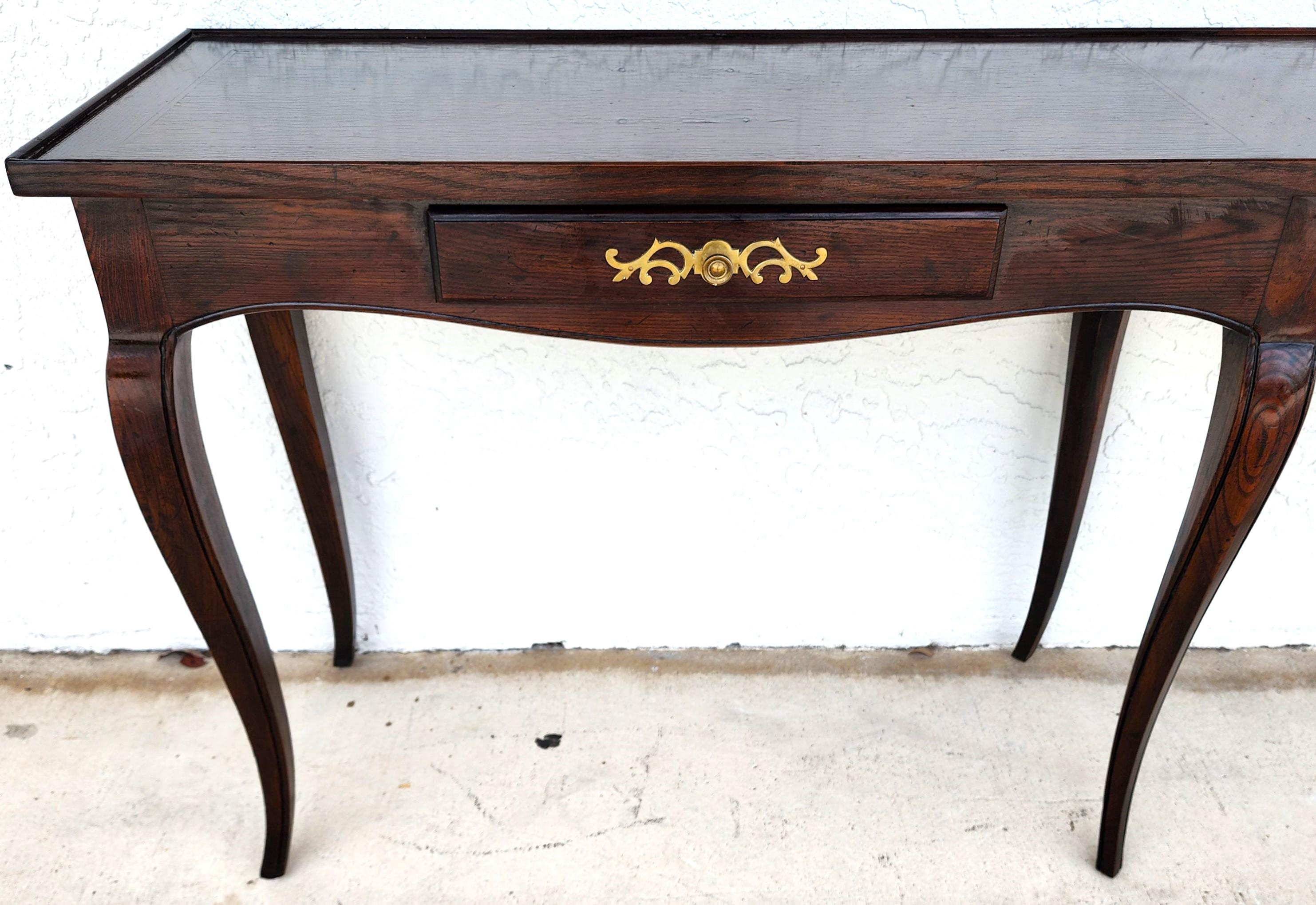 Oak Elegant French Country Console Sofa Hall Table