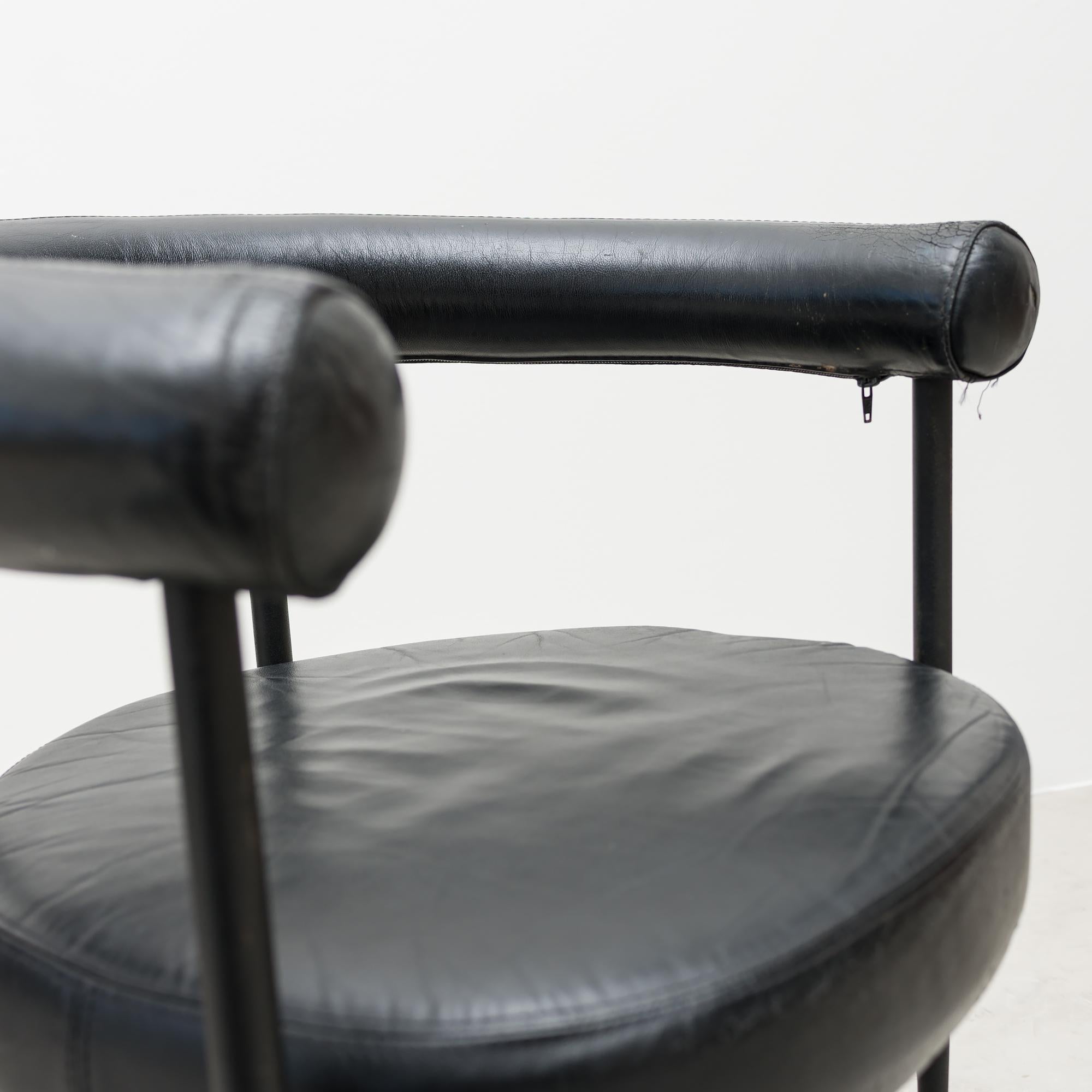 Elegant French CurvedForm Desk Chair, France, 1950s at 1stDibs