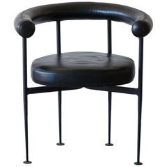 Elegant French Curved-Form Desk Chair, France, 1950s