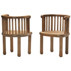 Elegant French Dining Chairs in Pine