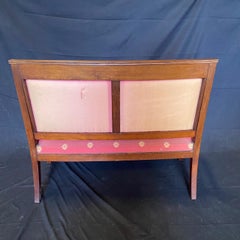 Elegant French Empire Five Piece Mahogany Salon Set with Bronze Swan Decoration