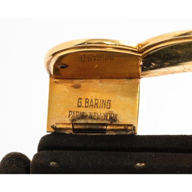 Elegant French Limoges Enamel and Black Suede Purse Handbag, George Baring, 1950 7