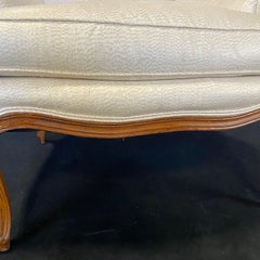 Elegant French Louis XV Style Walnut Armchair or Fauteuil