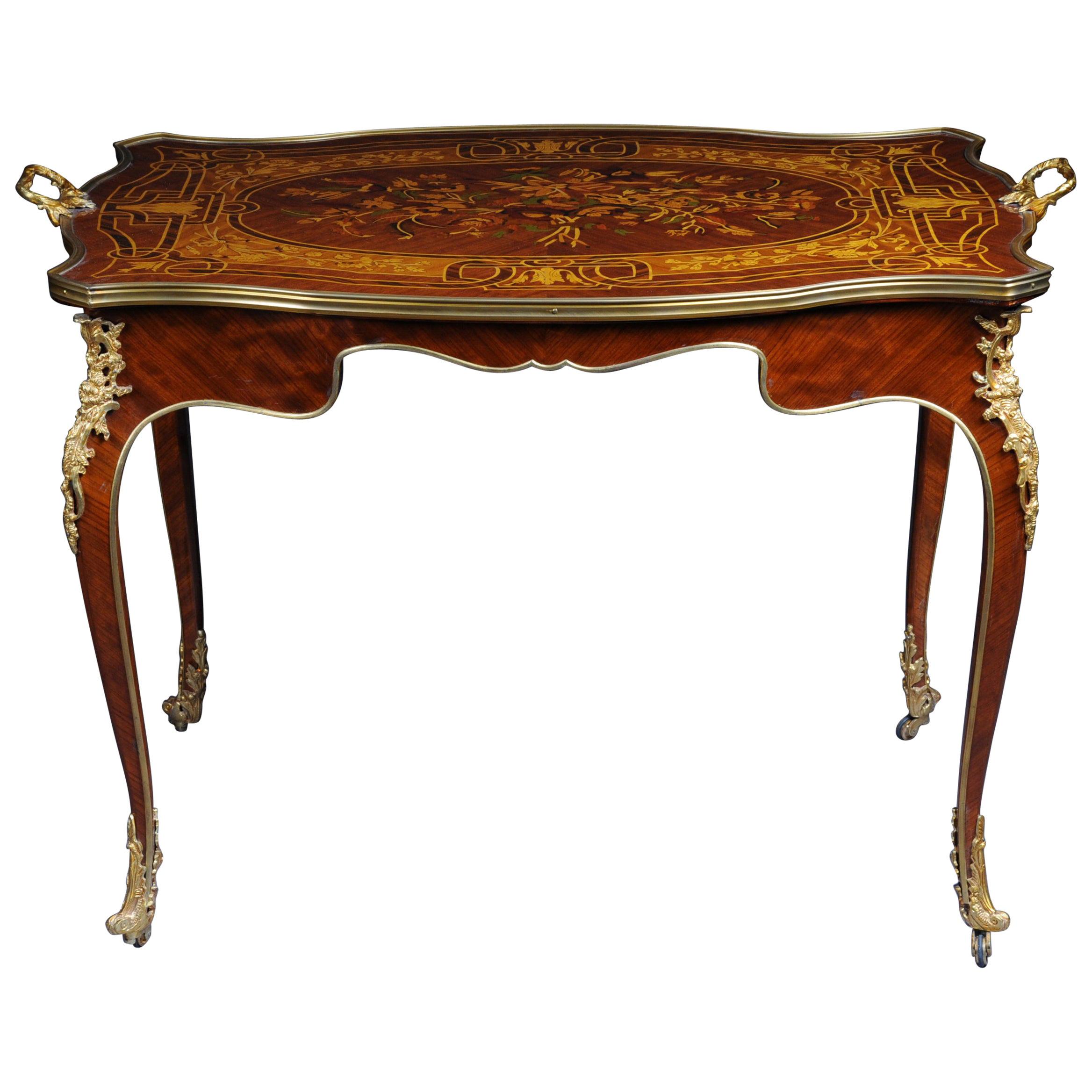 Elegant French Salon Table in Louis Quinze Style For Sale