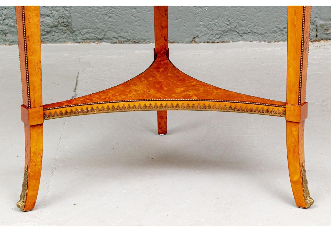 20th Century Elegant French Style Center Table with Bronze Figural Mounts