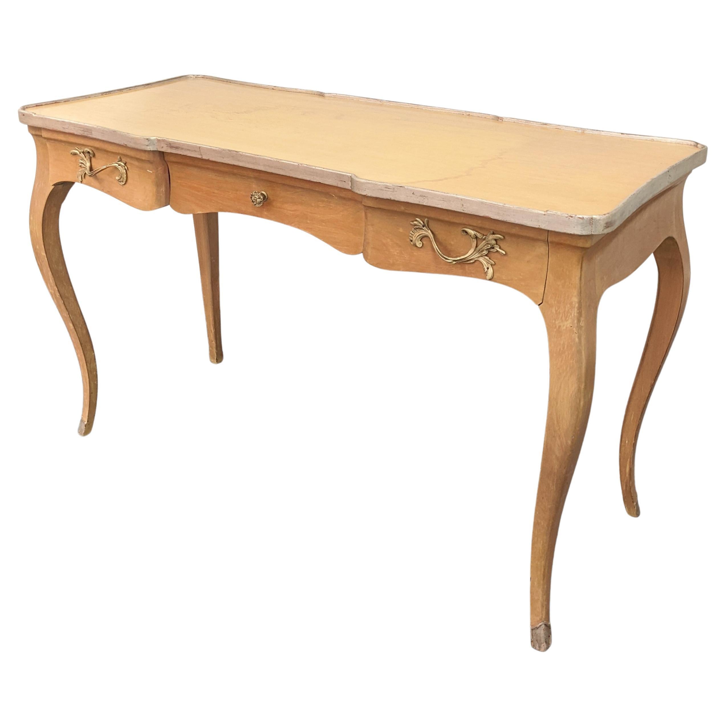 Elegant French Style Writing Desk For Sale