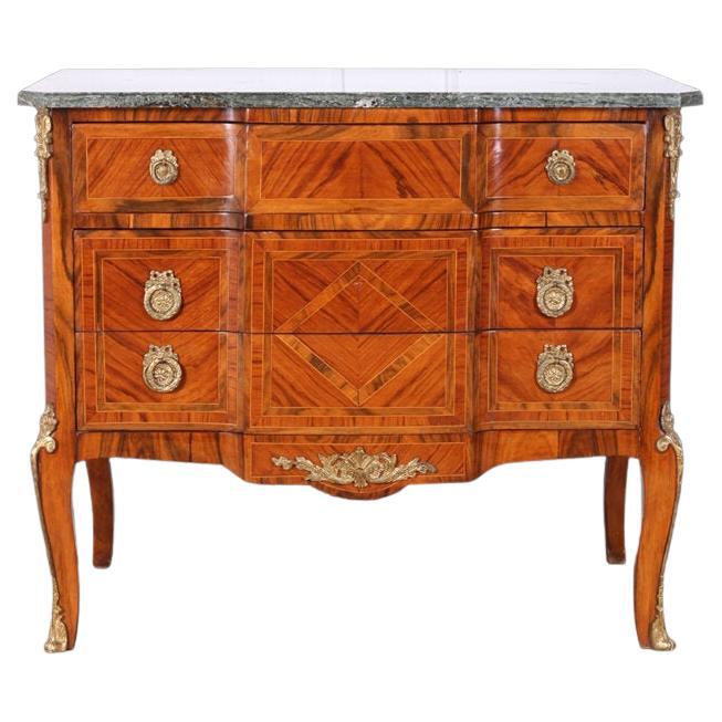 Elegant French Transitional Commode For Sale