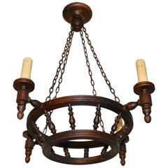 Elegant French Turn of the Century Nautical Chandelier