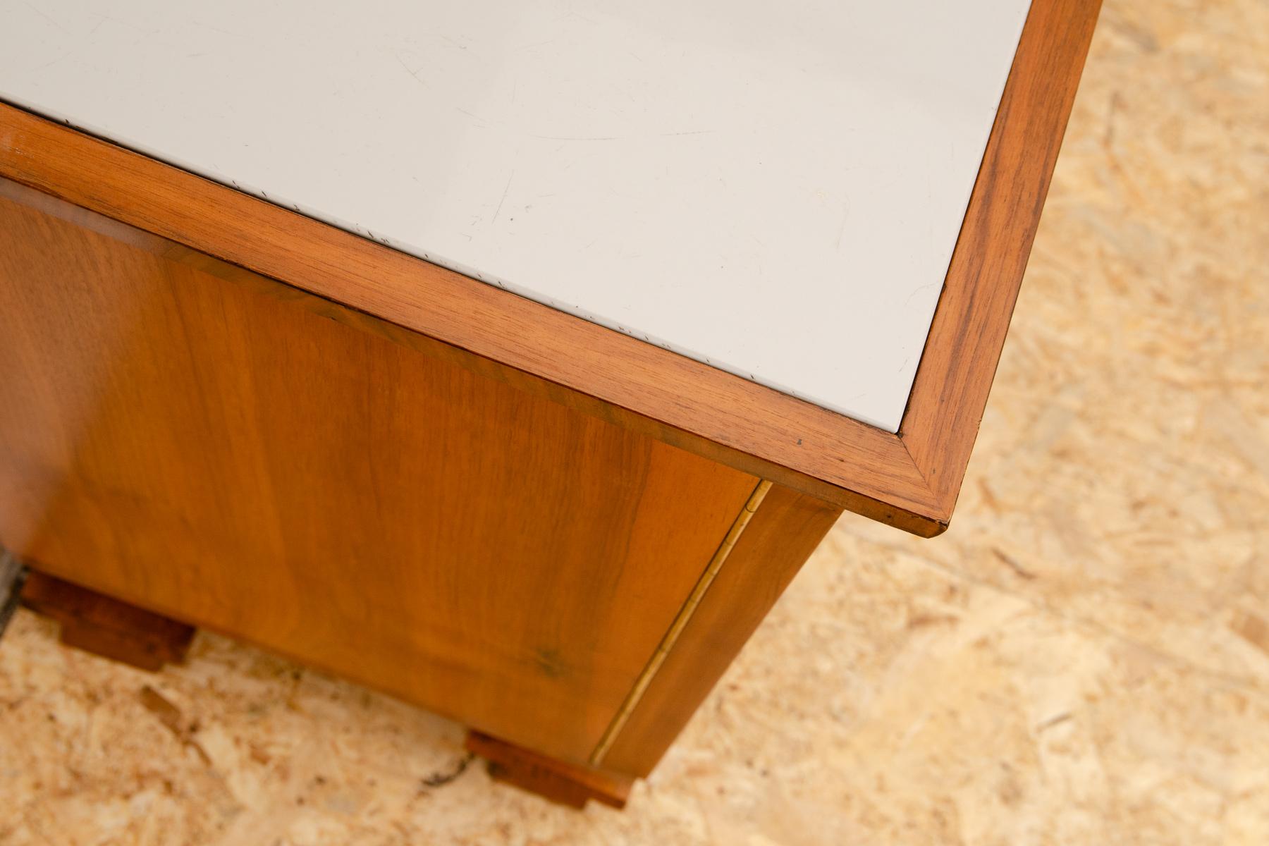 Elegant Fully renovated Art Deco night stand, 1930s, Bohemia For Sale 4