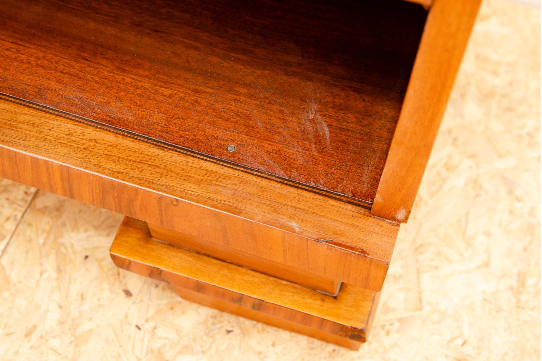 Elegant Fully renovated Art Deco night stand, 1930s, Bohemia For Sale 6