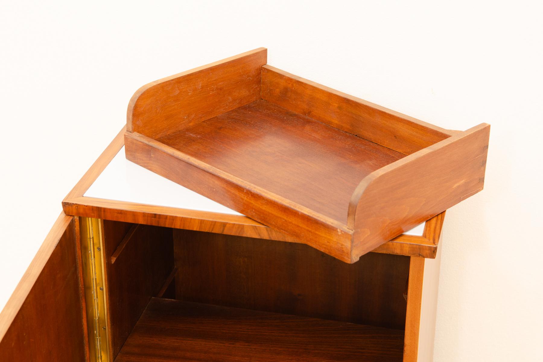 Elegant Fully renovated Art Deco night stand, 1930s, Bohemia For Sale 8