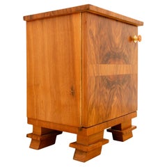 Elegant Fully renovated Art Deco night stand, 1930s, Bohemia