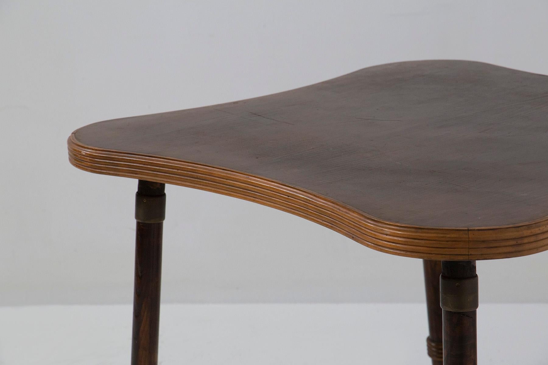 Mid-Century Modern Elegant Game table Attr. to Luigi Scremin with Grissinatura