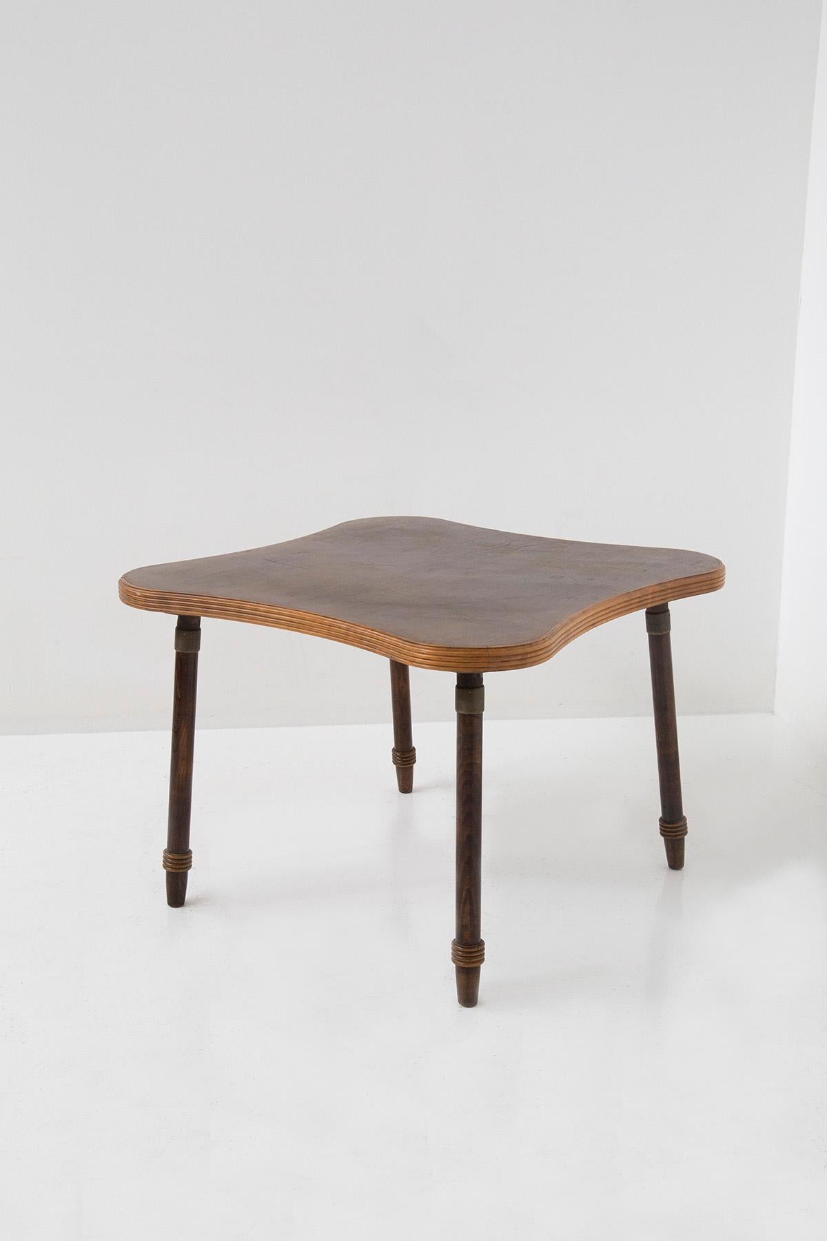 Italian Elegant Game table Attr. to Luigi Scremin with Grissinatura