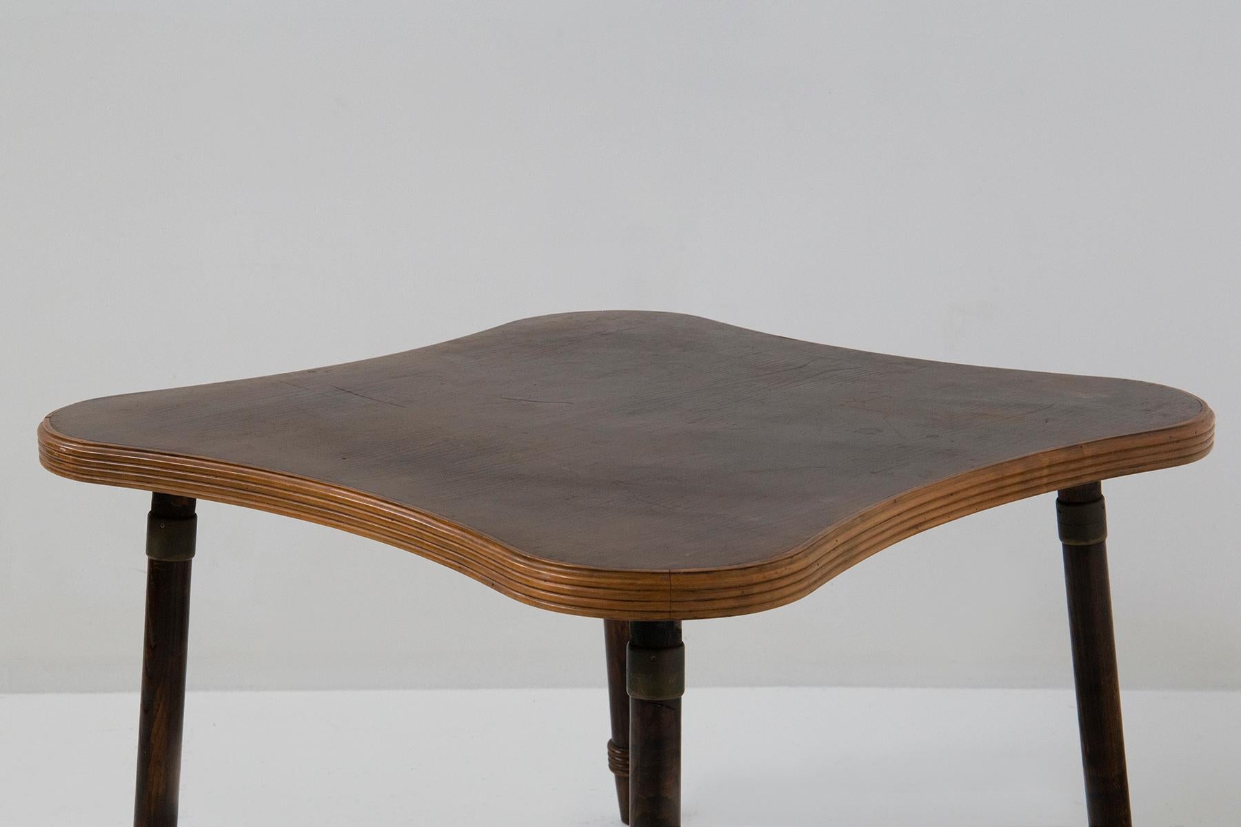 Mid-20th Century Elegant Game table Attr. to Luigi Scremin with Grissinatura