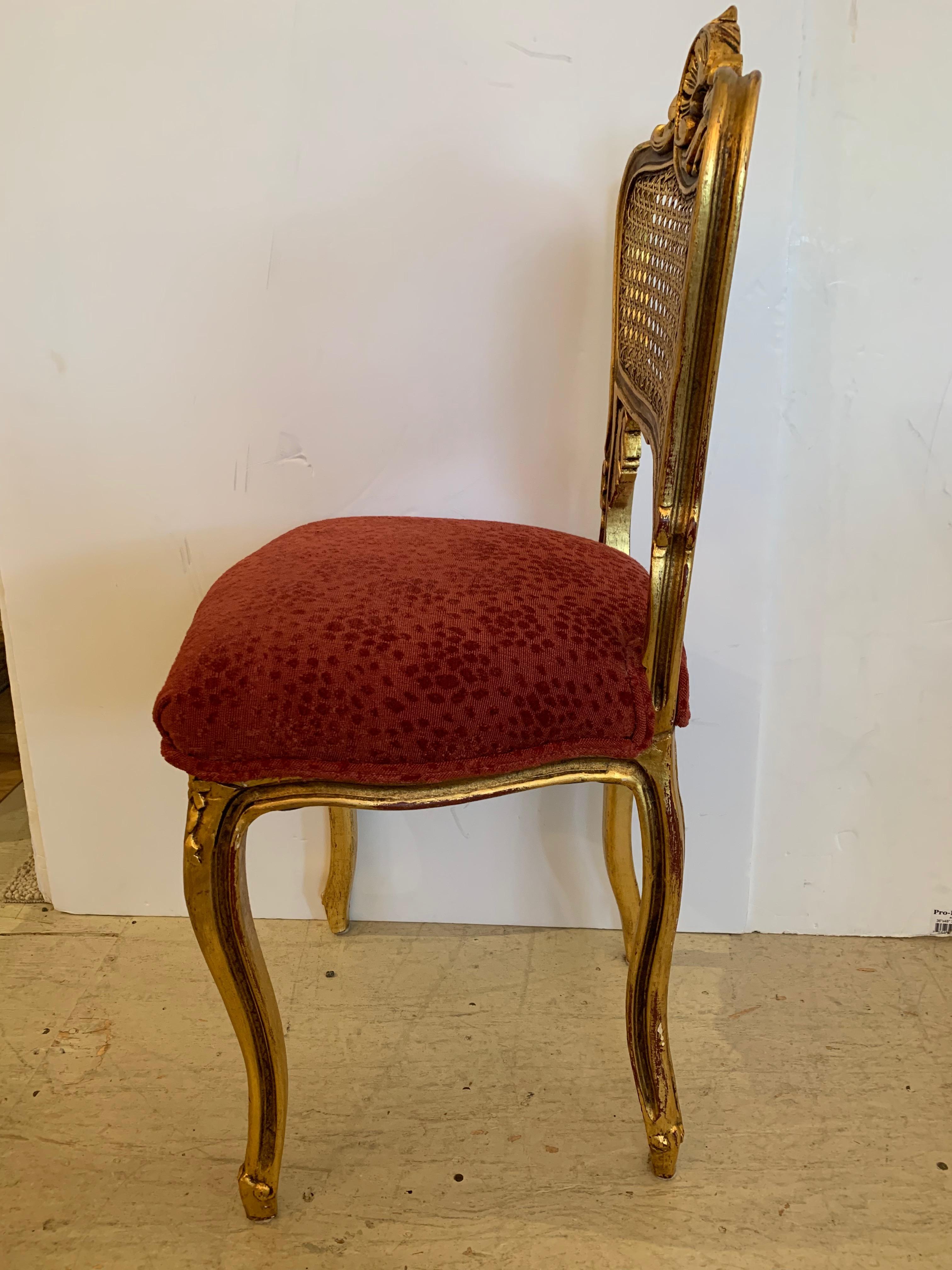 Louis XVI Elegant Gem of a Giltwood and Caned French Chair