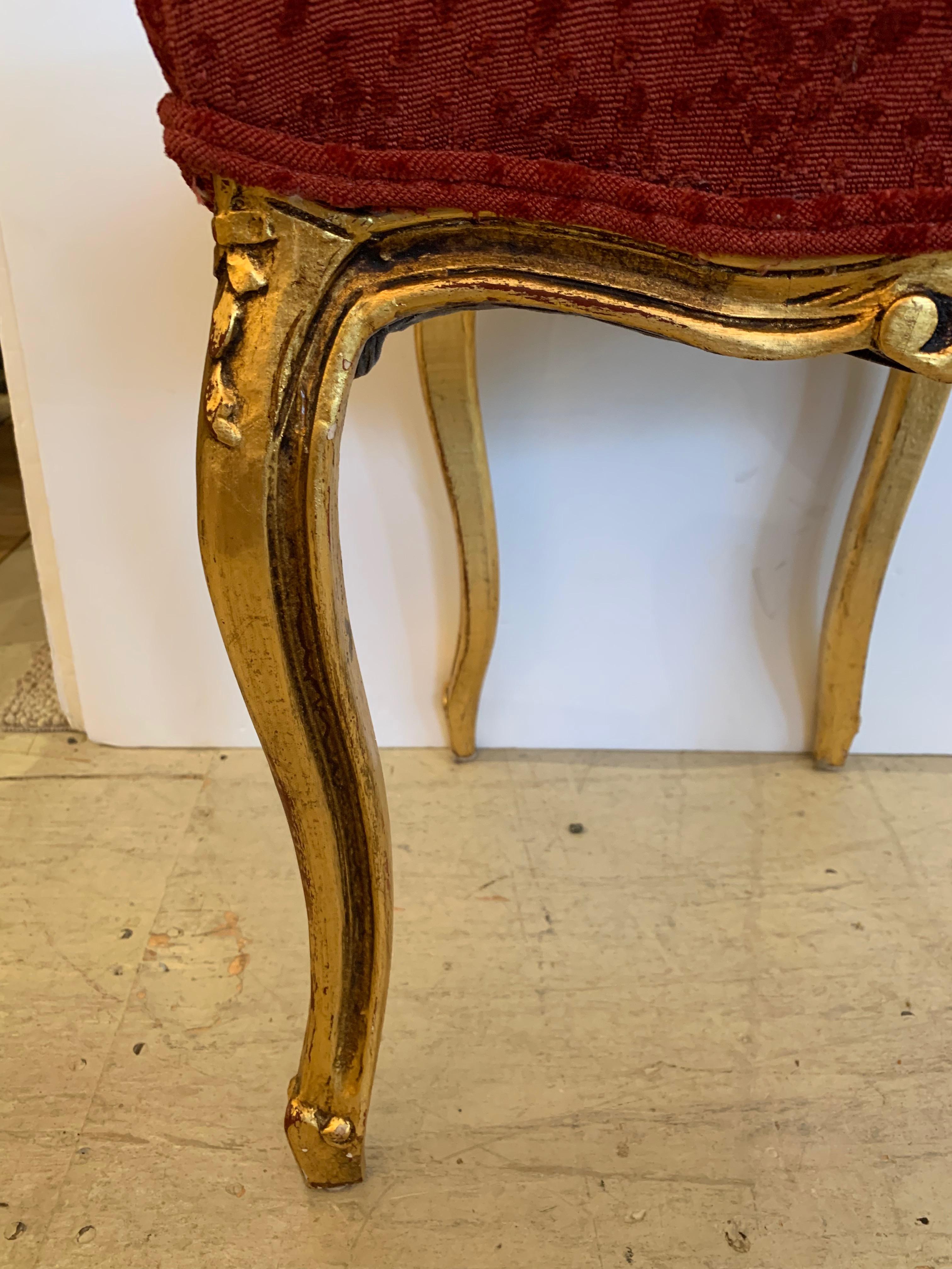 Elegant Gem of a Giltwood and Caned French Chair 2