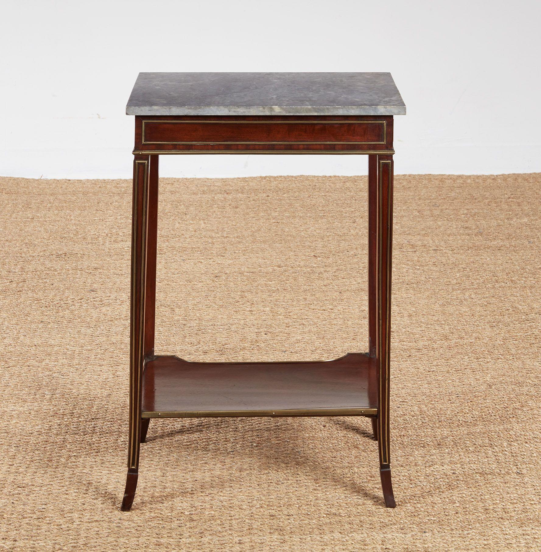 Elegant George IV Mahogany and Brass Table For Sale 6