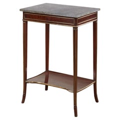 Antique Elegant George IV Mahogany and Brass Table