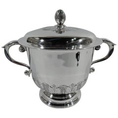 Elegant Georgian Style Sterling Silver Covered Trophy Cup