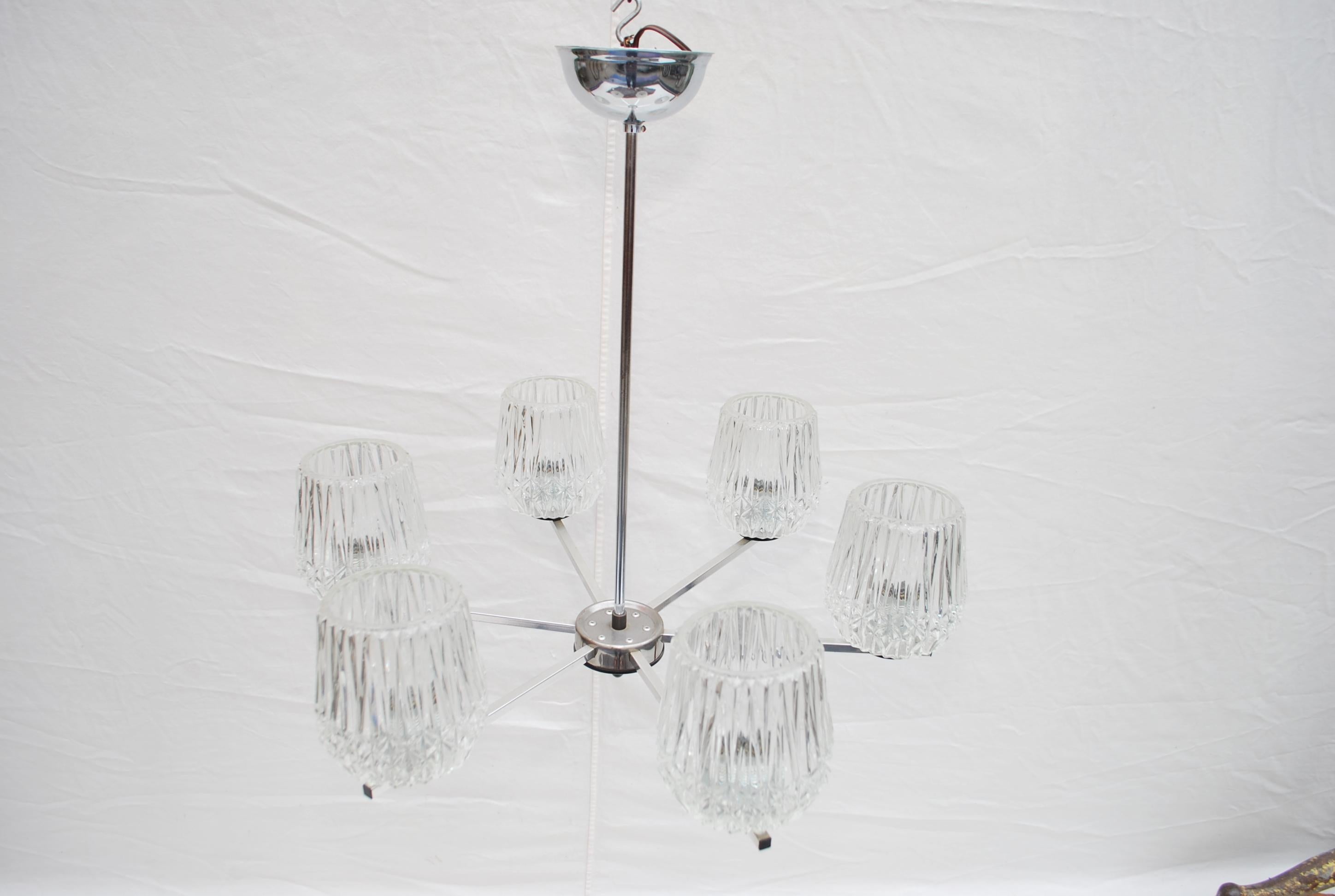 Mid-20th Century Elegant Germany 1950's chandelier For Sale