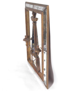 Elegant Gilt Candelabra Mirror