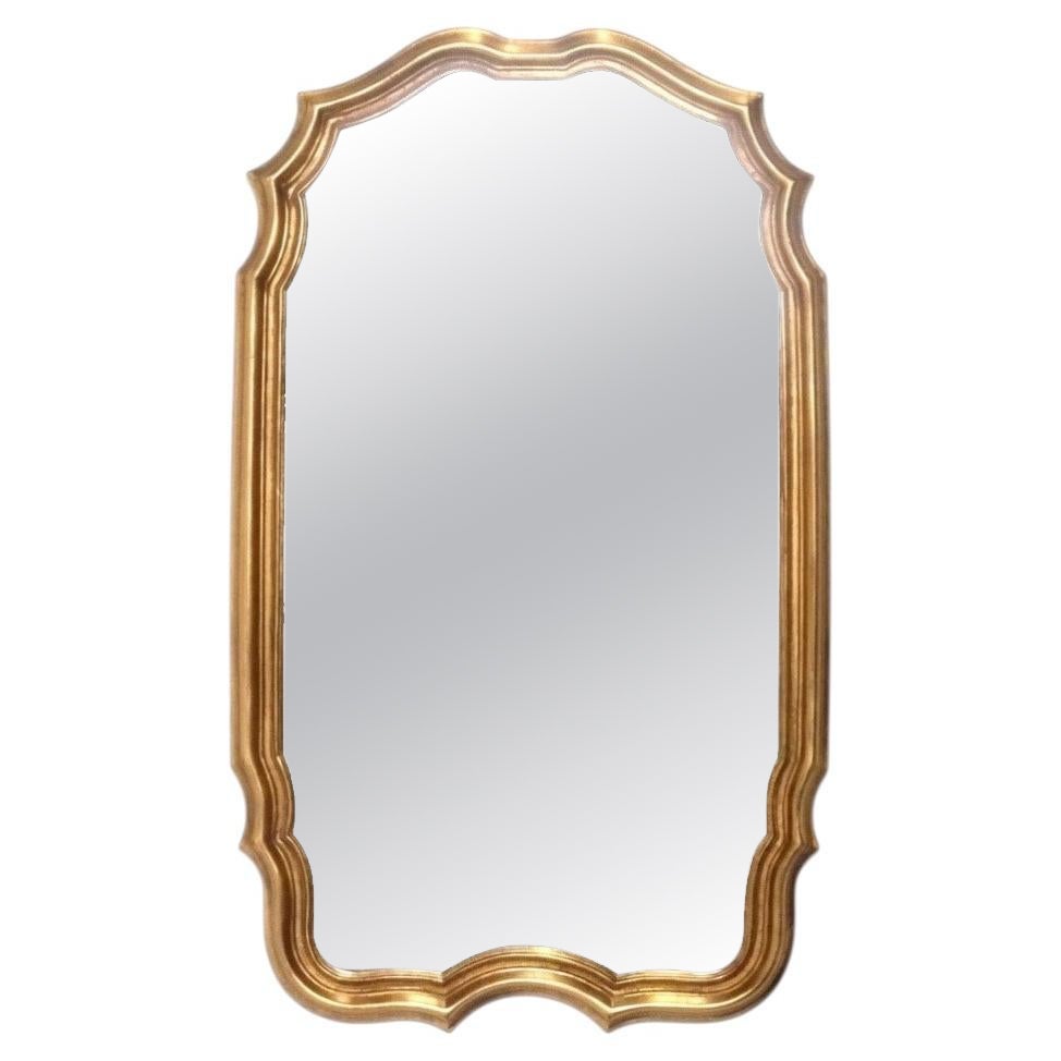 Elegant Gilt Carvers Guild Mirror 28"H x 17"W For Sale