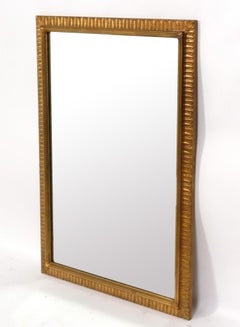 Eleganter vergoldeter italienischer Spiegel 40 "H x 28 "W CIRCA 1950er Jahre