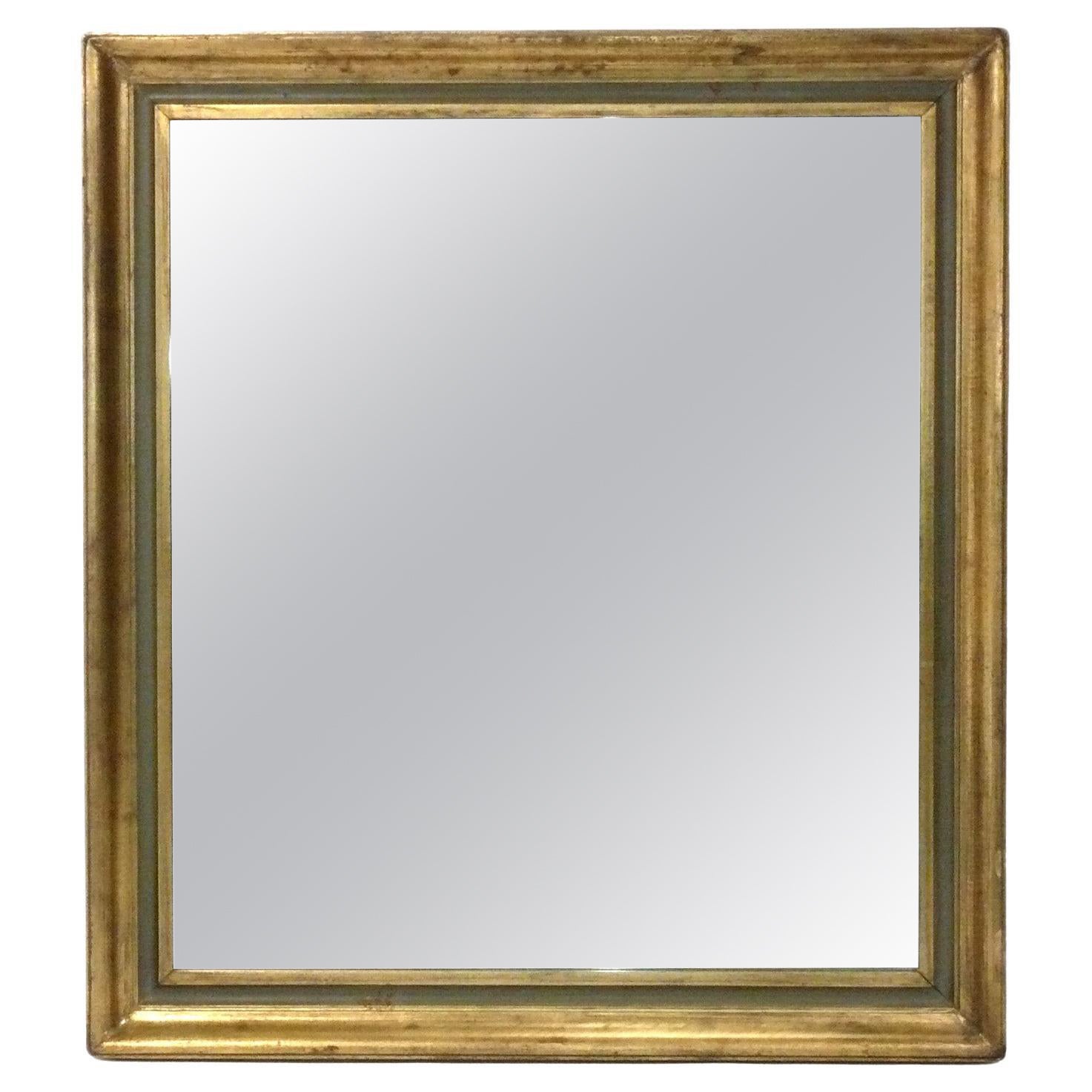 Elegant Gilt Mirror 35" x 31.25 Retains Warm Original Patina