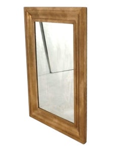 Elegant Gilt Mirror 39" x 27" Chunky Wide Frame Gold Gilt