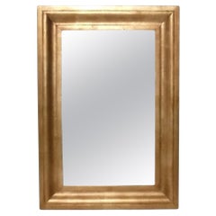 Elegant Gilt Mirror 39" x 27" Chunky Wide Frame Gold Gilt