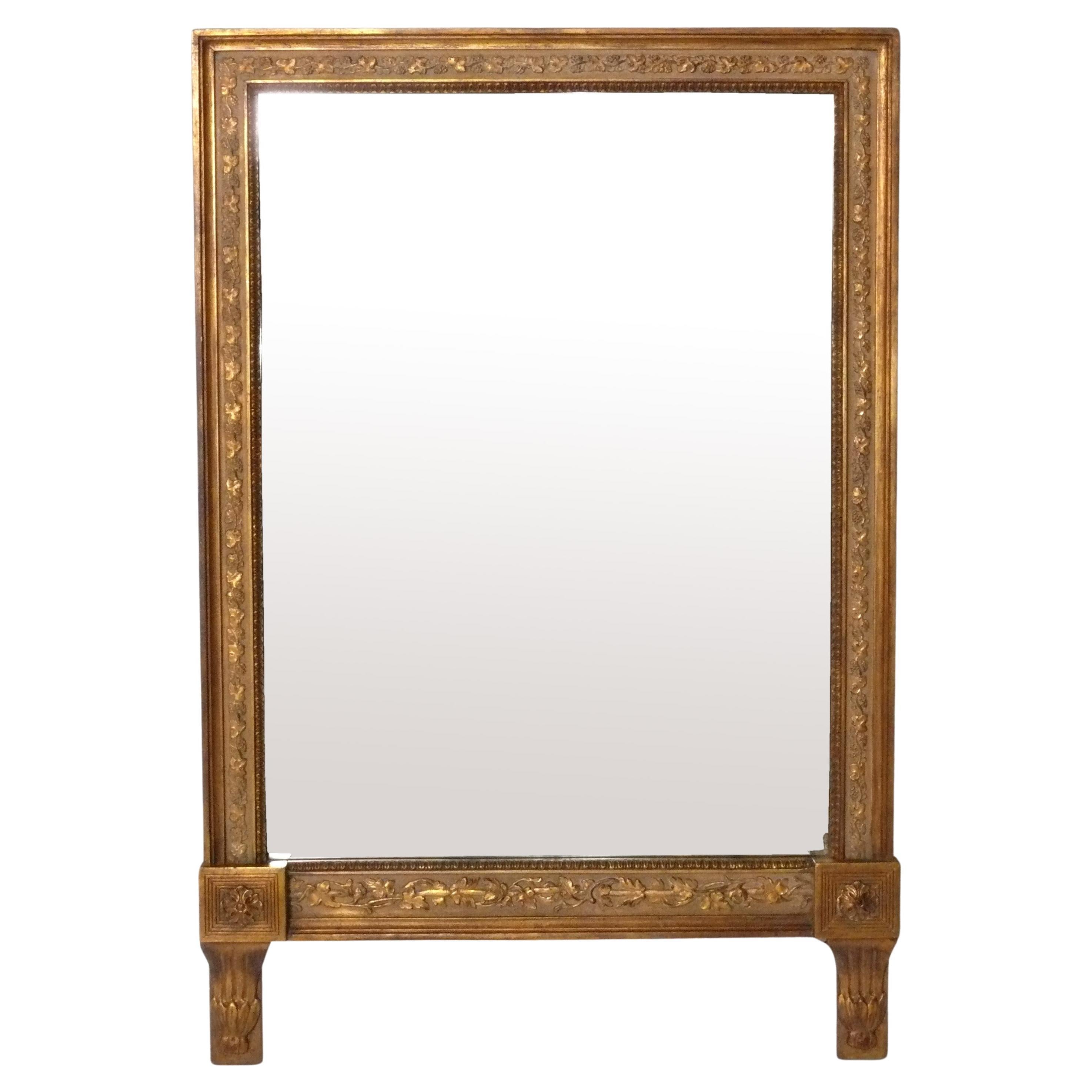 Elegant Gilt Mirror 43.25"H x 29"W Circa 1940s