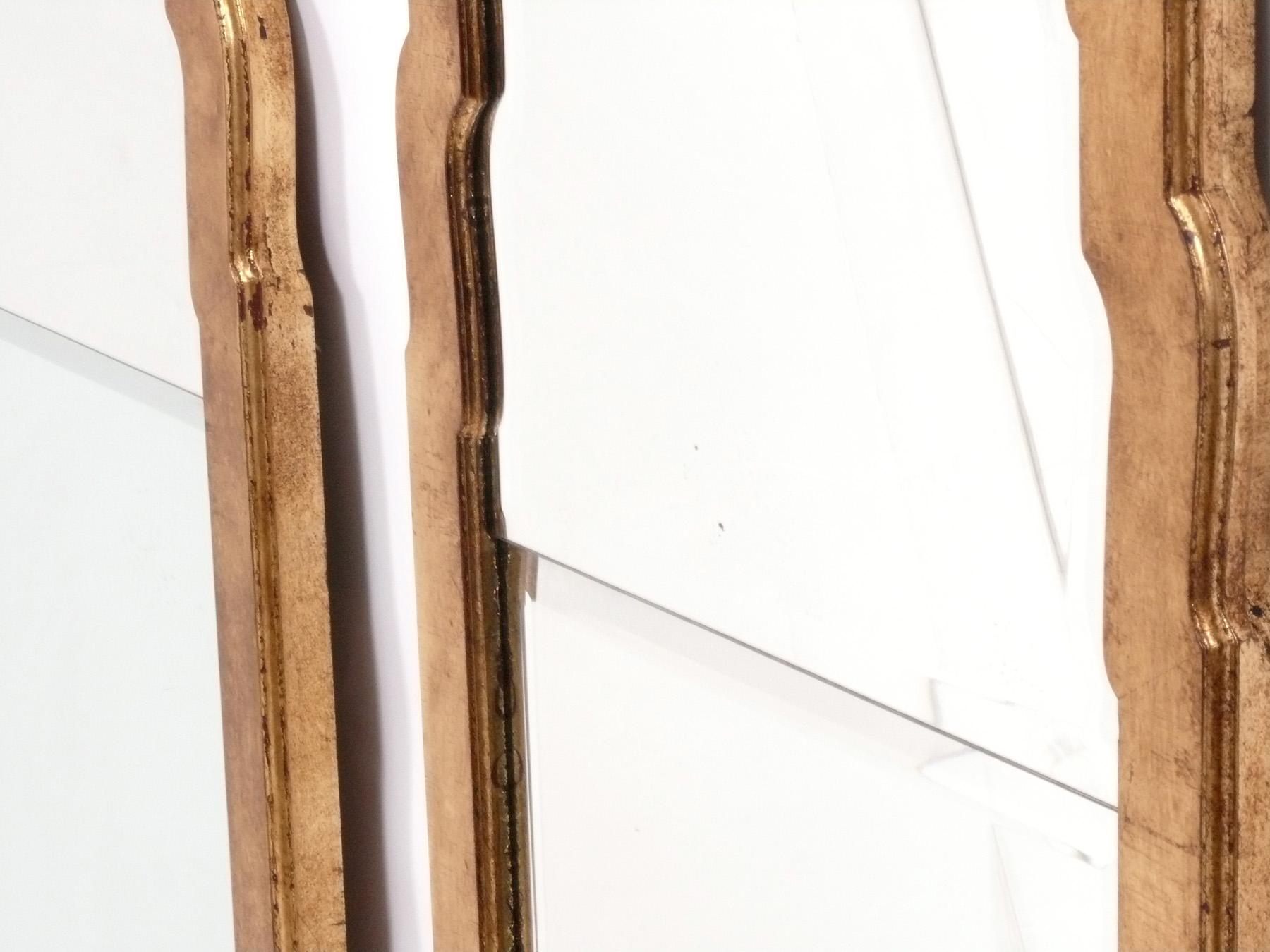 Mid-Century moderno Specchi dorati Eleg 50 