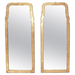 Elegant Gilt Mirrors 50 "H x 20 "W Circa 1960s - Pair Available
