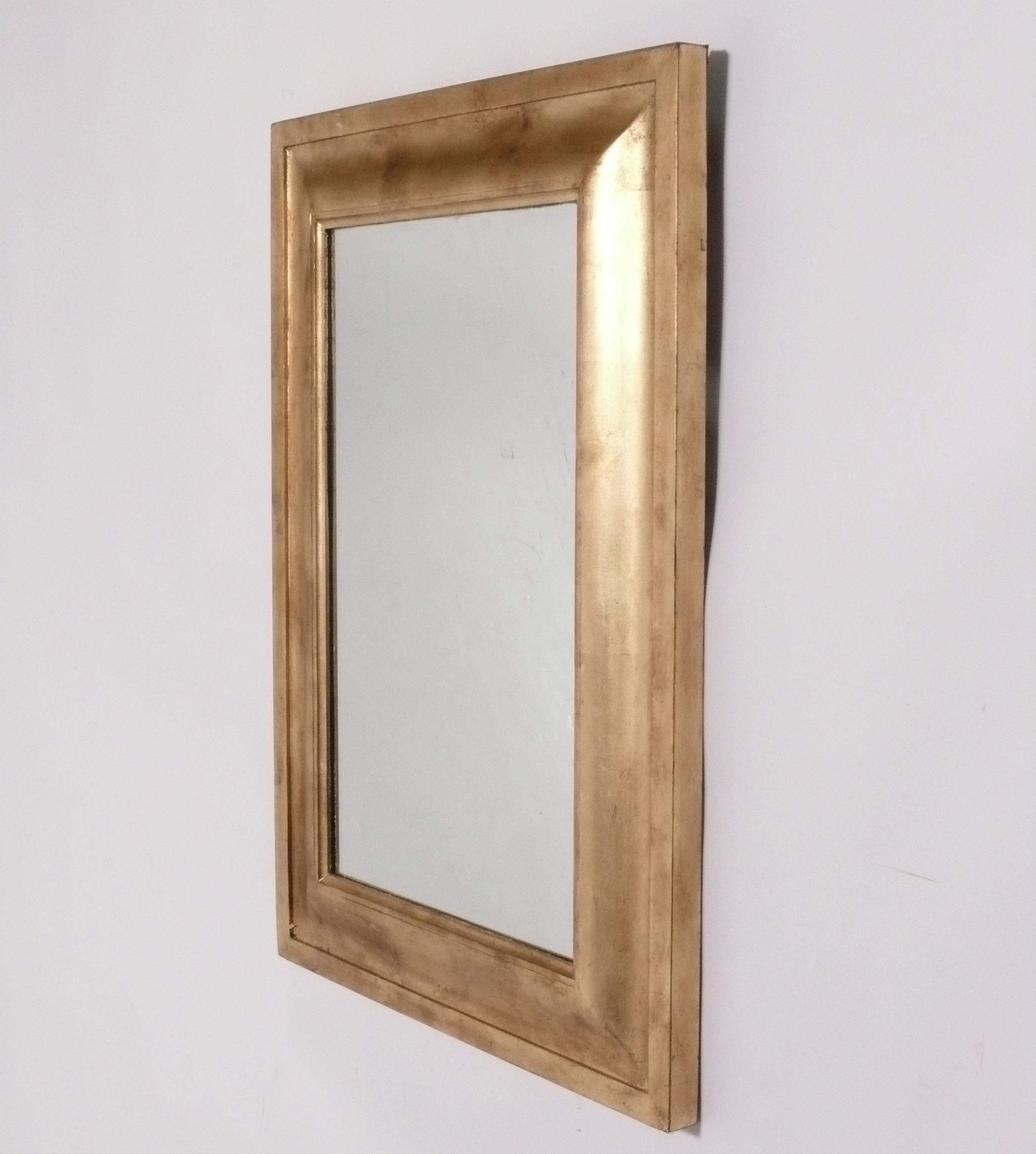 Mid-Century Modern Elegants miroirs dorés circa 1950s en vente